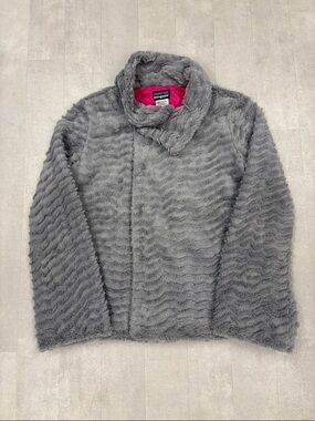 Patagonia Jacket Womens Grey Pelage Deep Pile Fleece - MEDIUM